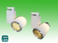 RAIL GLASS 3-circuit track lighting luminaire